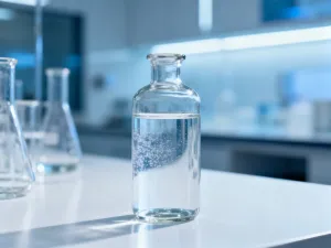 Dłonie czyszczące ślady kleju z plastikowej powierzchni za pomocą ściereczki z mikrofibry w jasnym warsztacie.
